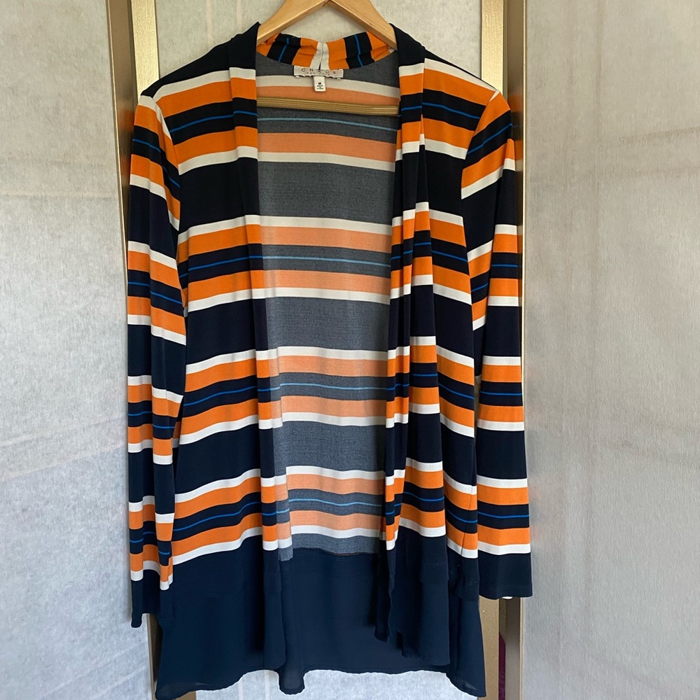 Orange and Blue striped Light jacket